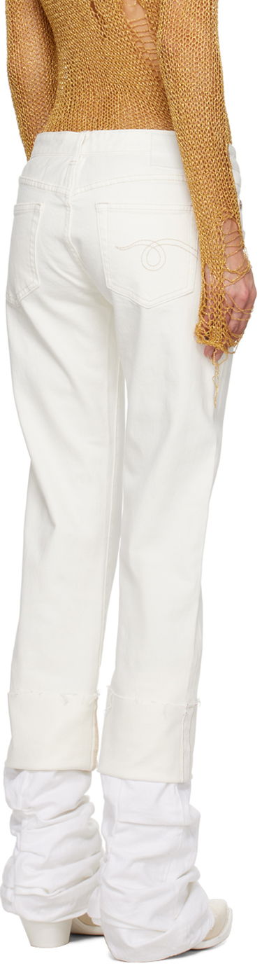 Džínsy R13 R13 Cuffed Boy Jeans Biela | R13W0092-D178A, 2