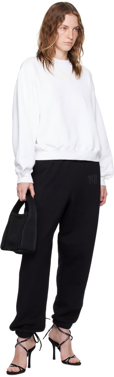 Mikina Alexander Wang Puff Logo Sweatshirt Biela | 4CC3241508, 3