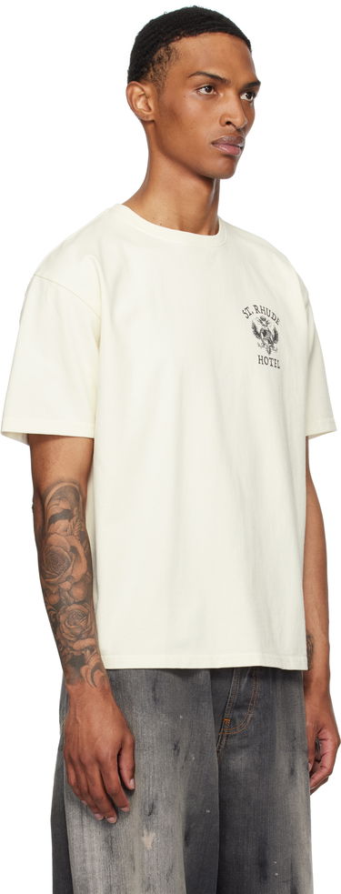 Tričko Rhude Rhude 'St. Rhude' Seal Graphic T-Shirt Biela | RHPF25TT01012, 4