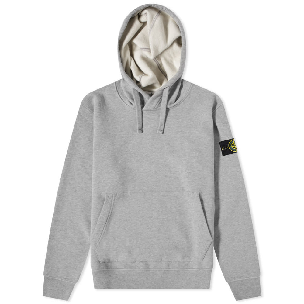 Mikina Stone Island Garment Dyed Popover Hoodie Šedá | 751564120-V0M64, 0