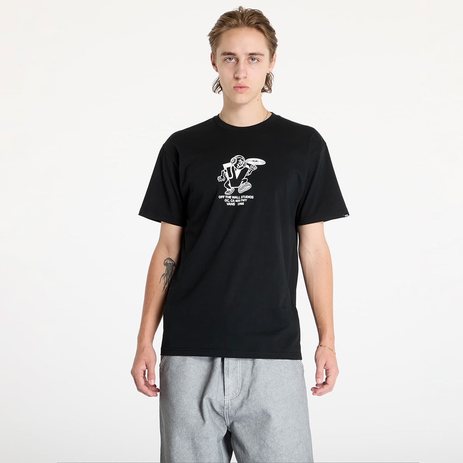 Tričko Vans T-shirt 405 Studio Black S Čierna | VN000K7KBLK1, 0