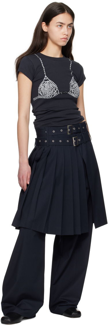 Nohavice Charles Jeffrey Loverboy Charles Jeffrey LOVERBOY Wide Leg Skouser Trousers Čierna | 54030502, 3