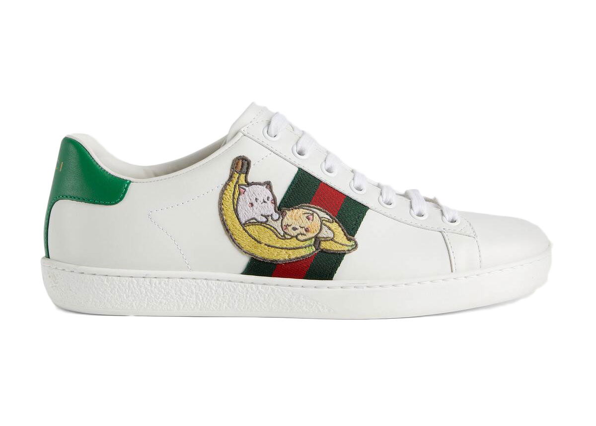 Tenisky a topánky Gucci Ace 'Bananya' (W) Biela | _661663 0FI60 9112, 0