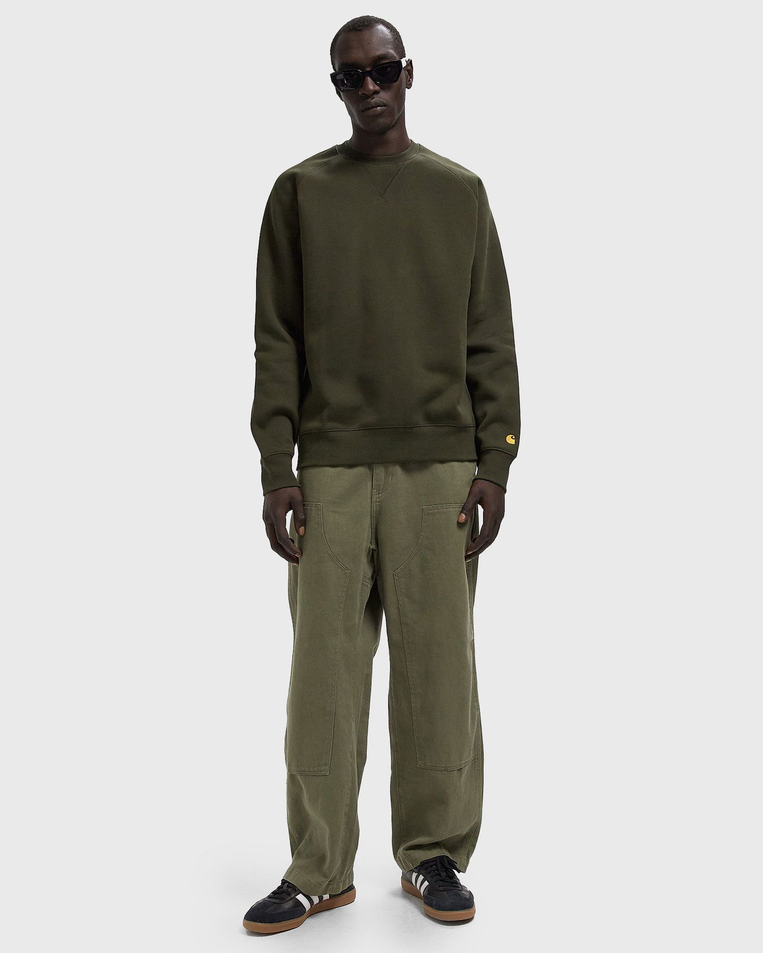 Mikina Carhartt WIP Chase Sweatshirt Zelené | I033660-3CB.XX, 1