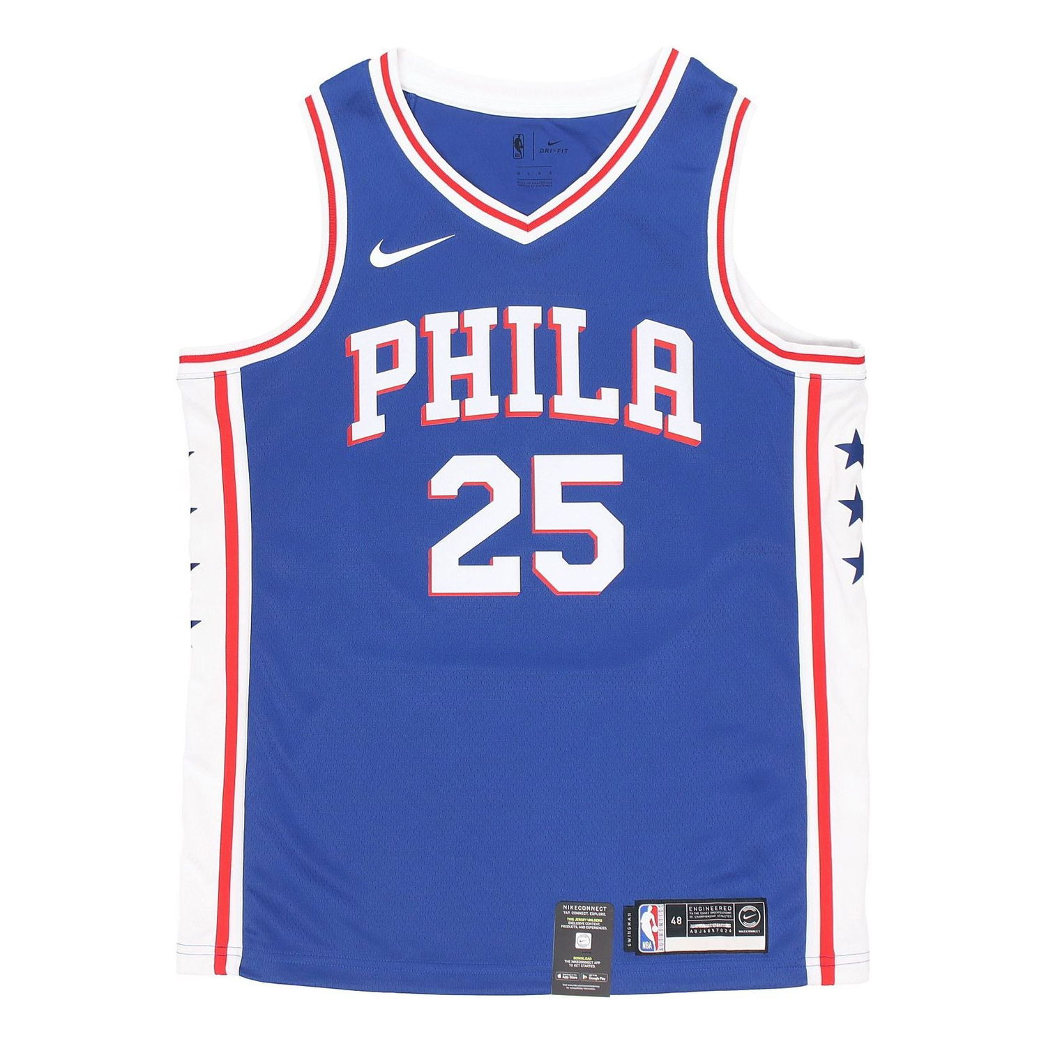 Dres Nike NBA Icon Edition Swingman Jersey Philadelphia 76ers Simmons Modrá | 864501-496, 0