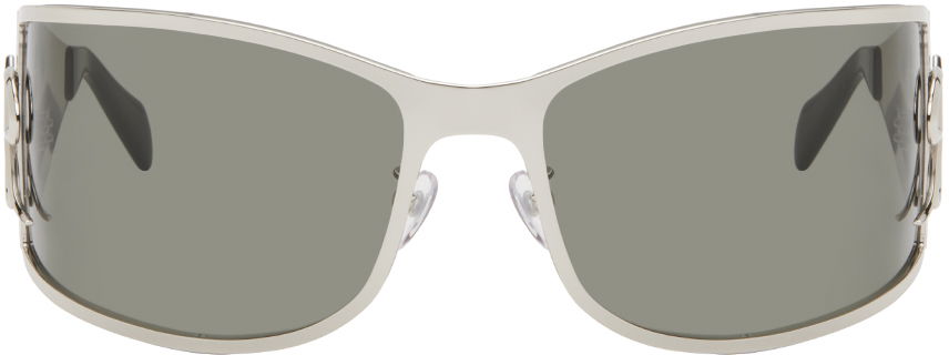 Metal Wraparound Sunglasses