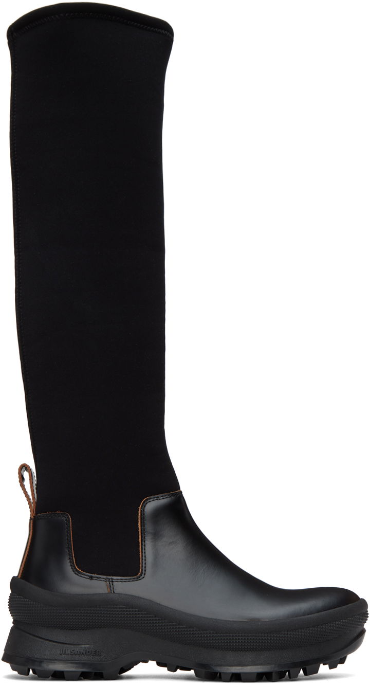 Tenisky a topánky Jil Sander Jil Sander Tall Leather Boots Čierna | J44WW0001_P4193, 0
