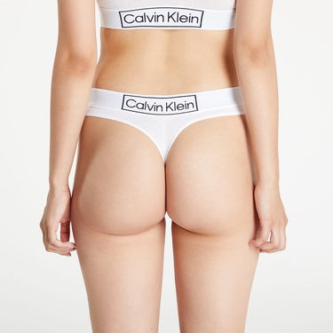 Nohavičky CALVIN KLEIN Thong Reimagined Heritage Biela | QF6774E 100, 4