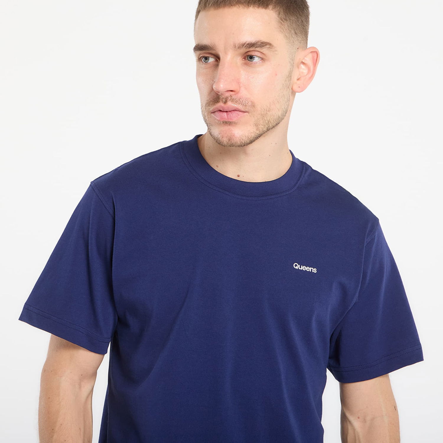 Tričko Queens Queens Essential T-Shirt With Contrast Print 5-Pack Navy | QNS_090, 1