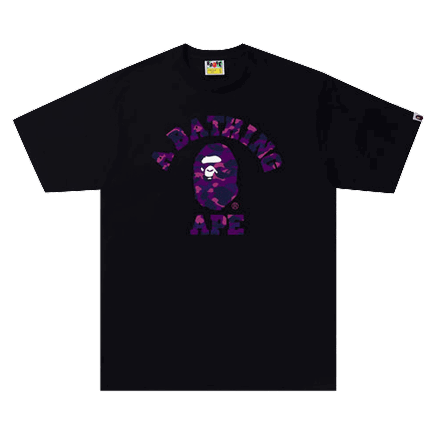Tričko BAPE Color Camo College Tee Čierna | 1I30 110 012 BLACK PURPLE, 0