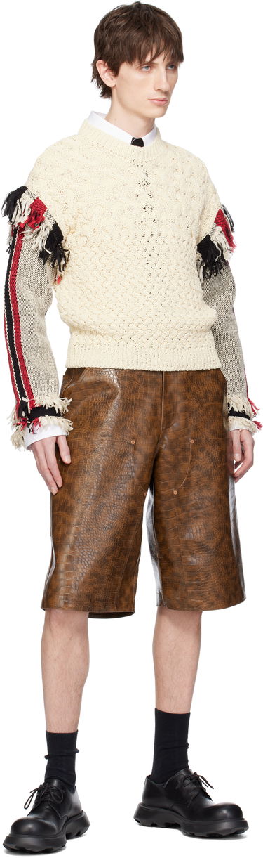 Sveter Andersson Bell Andersson Bell Tassel Sleeve Oversized Knit Sweater Biela | atb1258u, 3