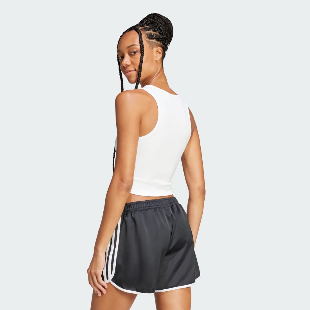 Tielko adidas Performance Ribbed Crop Tank Top Biela | JC9007, 1