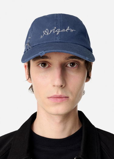 Šiltovka AXEL ARIGATO Distressed Denim Baseball Cap Modrá | X3077001, 5