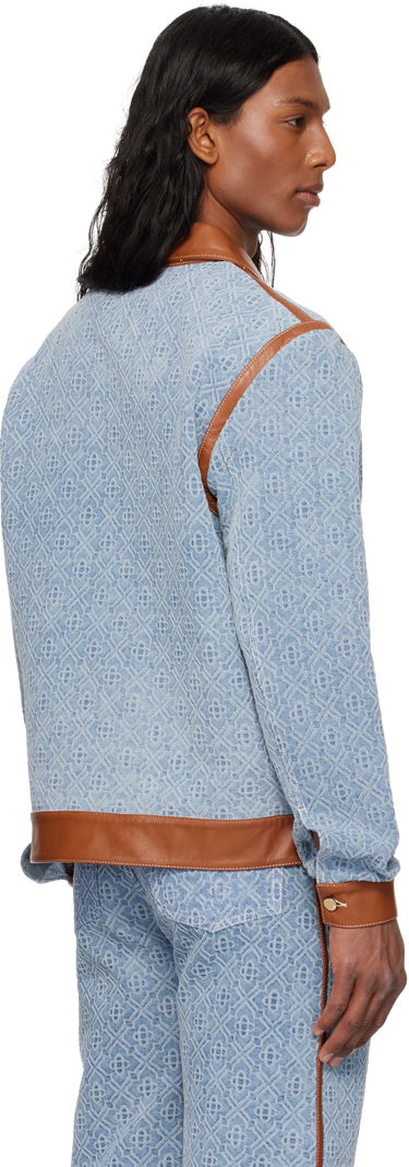 Bomber bunda Casablanca Casablanca Monogram Denim Jacket Modrá | MPS25-JK-339-01, 2
