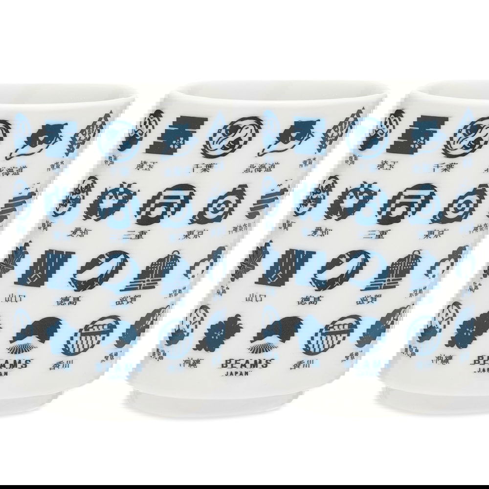 Home decor BEAMS BEAMS JAPAN Todofuken Ceramic Cup Set Biela | 56710390950-78, 1
