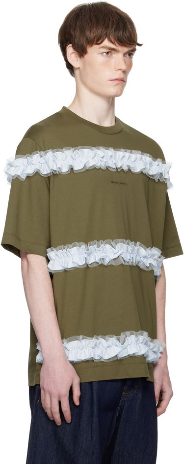 Tričko Simone Rocha Simone Rocha Ruffle Frill T-Shirt Zelené | 5362 0553, 1
