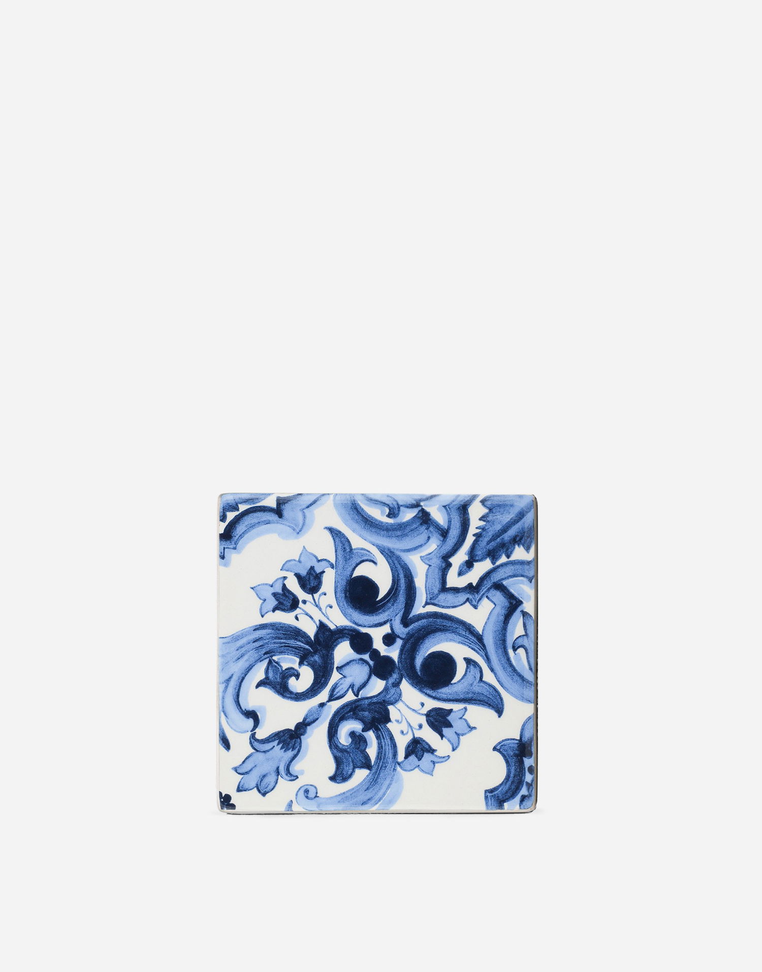 Home decor Dolce & Gabbana Porcelain Coaster With Blue Floral Print Modrá | TC0072TCAEMUB013, 0