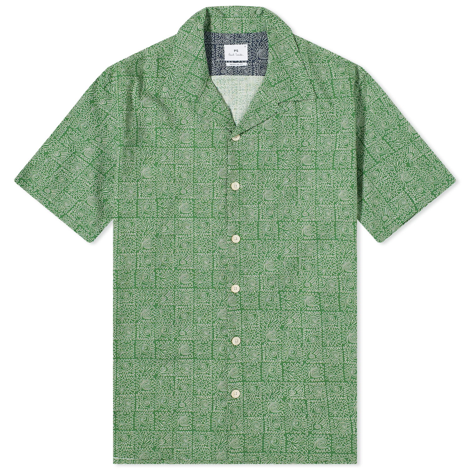 Košeľa Paul Smith Paul Smith Print Vacation Shirt, Size Medium Zelené | M2R-114R-M22031-35, 1