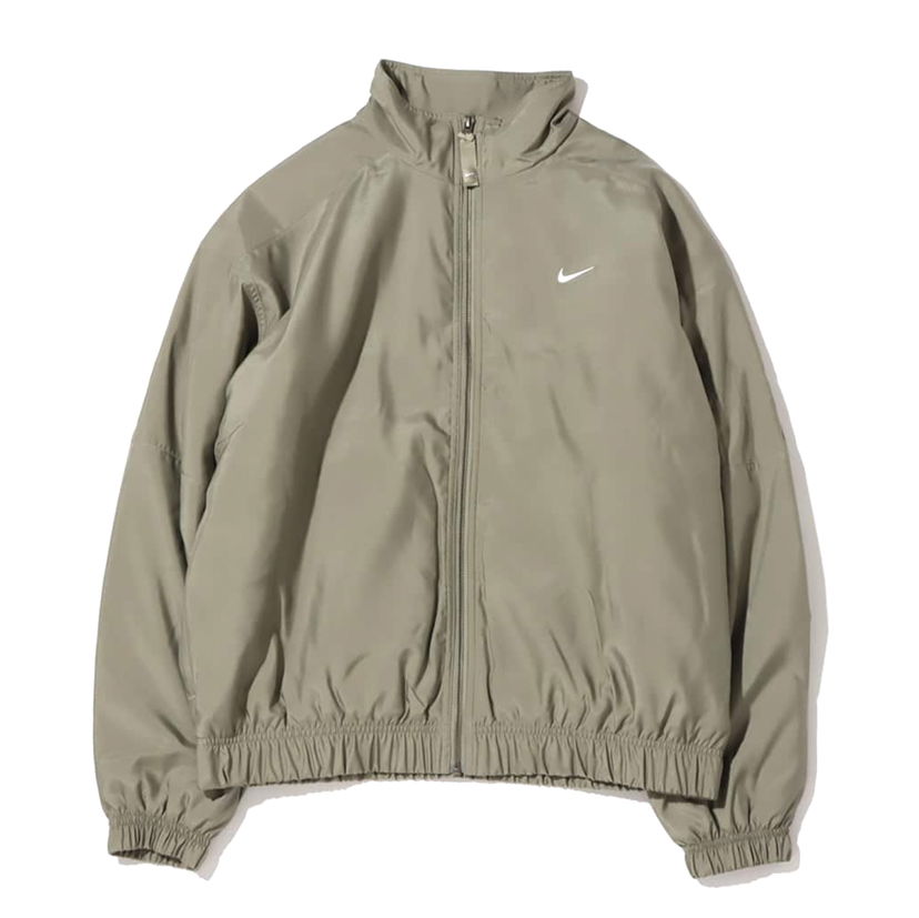 Bomber bunda Nike Solo Swoosh Satin Bomber Jacket (Asia Sizing) Light Army Šedá | DN1267-320