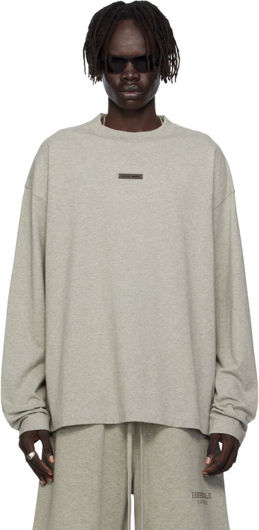 Tričko Fear of God ESSENTIALS Classic Fit Long Sleeve Tee Šedá | 125SP254205F, 0