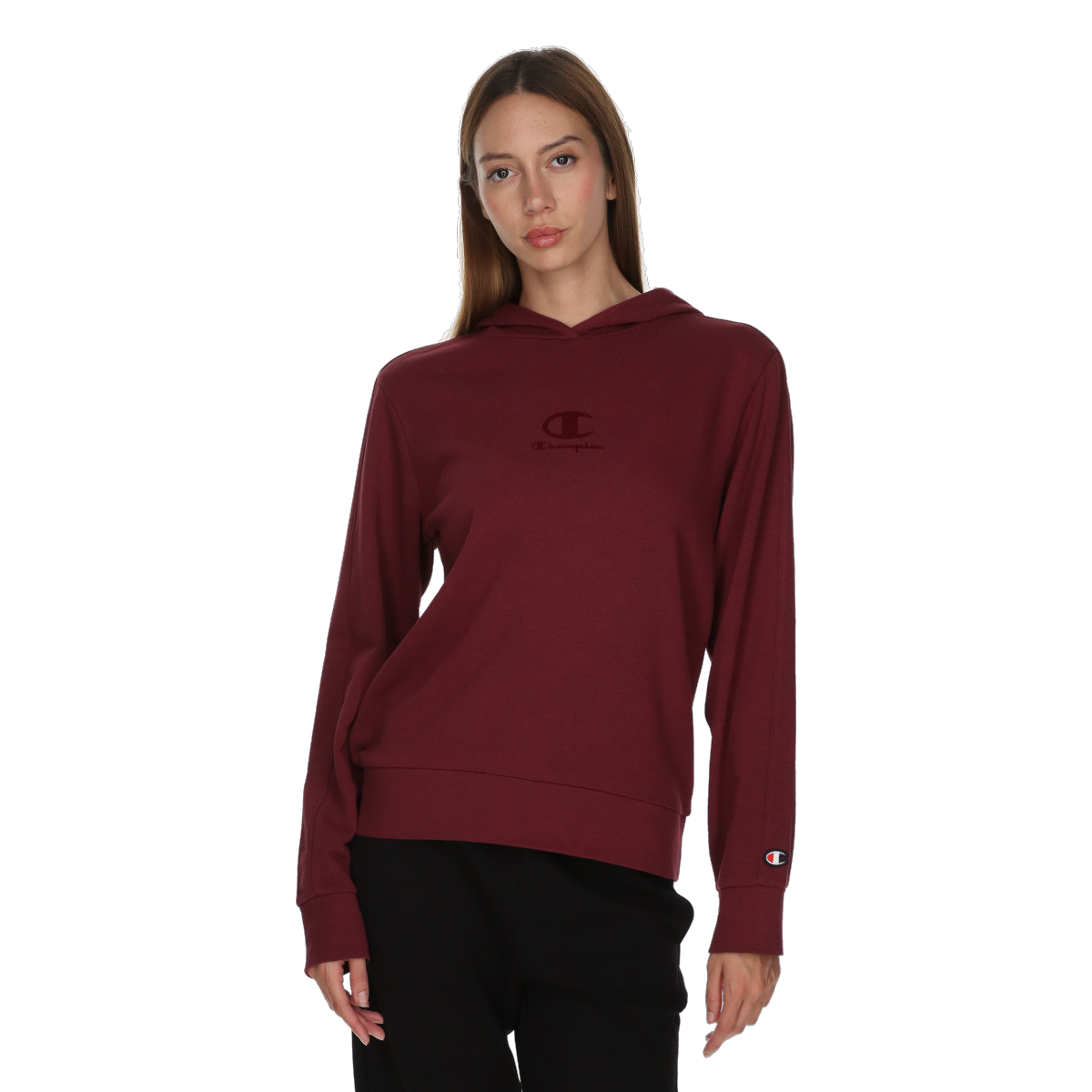 Mikina Champion Hooded Sweatshirt Vínová | 118574-RS513, 0
