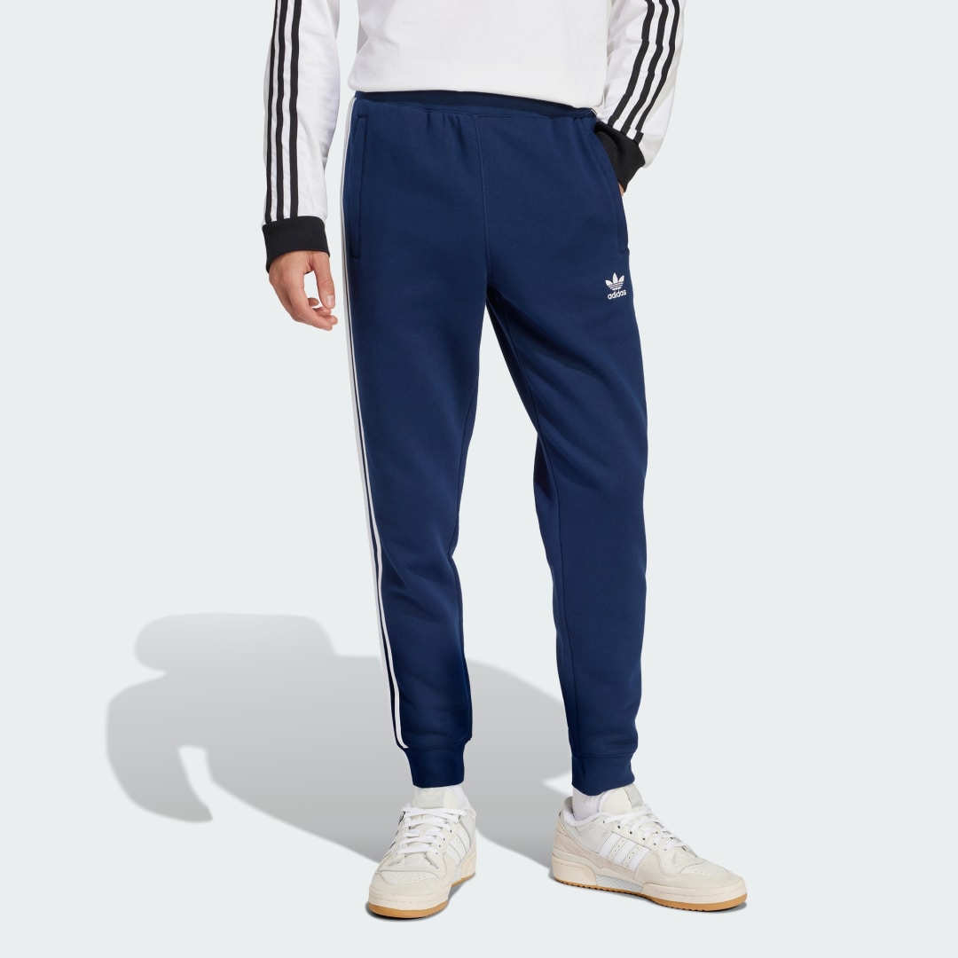 Tepláky adidas Performance Adicolor 3-Stripes Fleece Pants Modrá | IM9319, 0