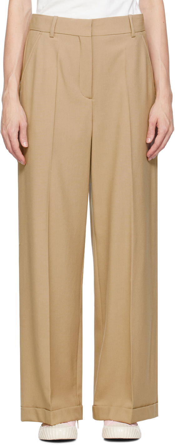 Nohavice KENZO Paris Suit Trousers Béžová | FD62PA0719GE, 0