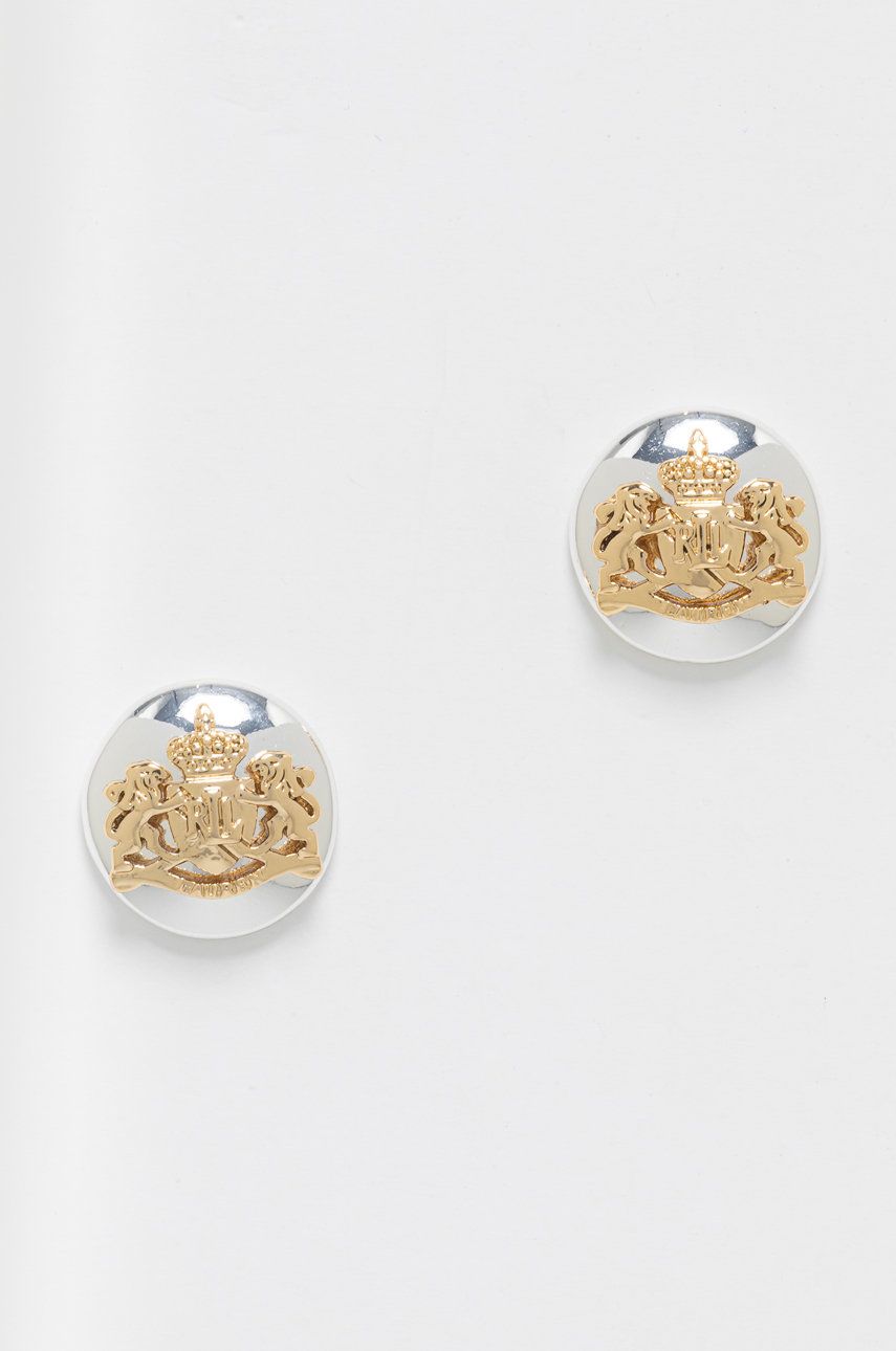Náušnice Polo by Ralph Lauren Two-Tone Crest Stud Earrings Metalická | 60492046.EZ6, 0