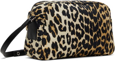 Taška cez rameno GANNI GANNI Bucky Leopard Print Nylon Camera Bag Rôznofarebný | A6535, 2