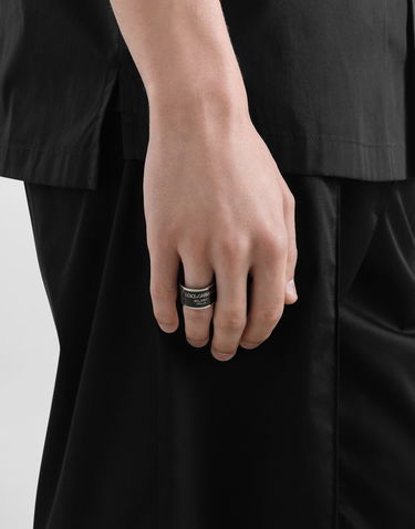 Prsteň Dolce & Gabbana Dolce & Gabbana Metal Band Ring Čierna | WRR1D1W1111G7657, 1