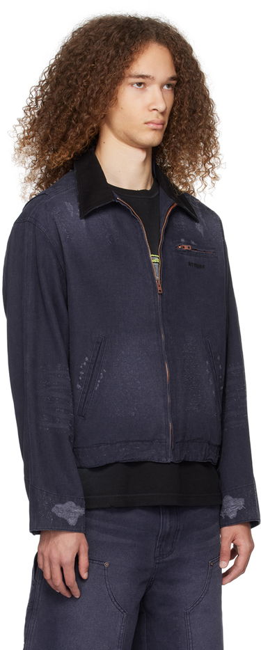 Bunda We11done We11done Distressed Denim Jacket Navy | WD-DJ0-24-381-U-NV, 1