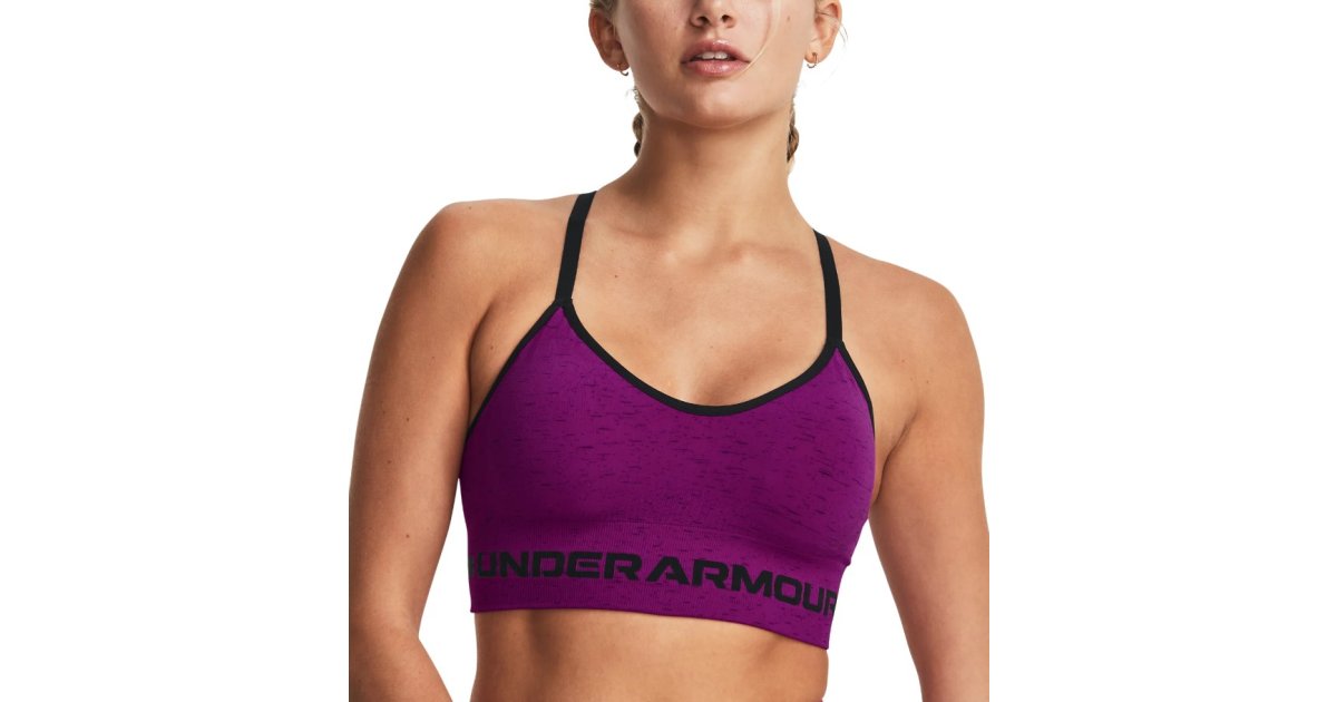 Podprsenka Under Armour Seamless Low Long Htr Bra Vínová | 1357232-573, 1