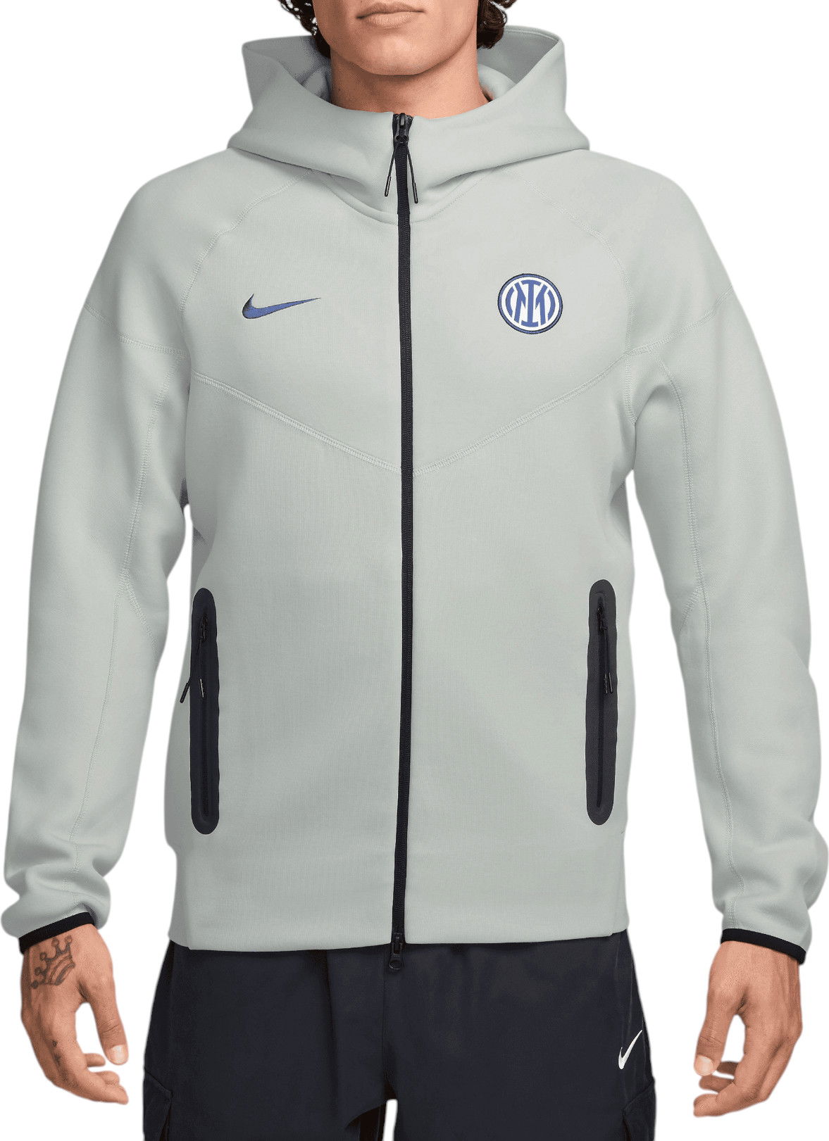 Mikina Nike Inter Milan Tech Fleece Full-Zip Hoodie Šedá | hj6428-092, 0