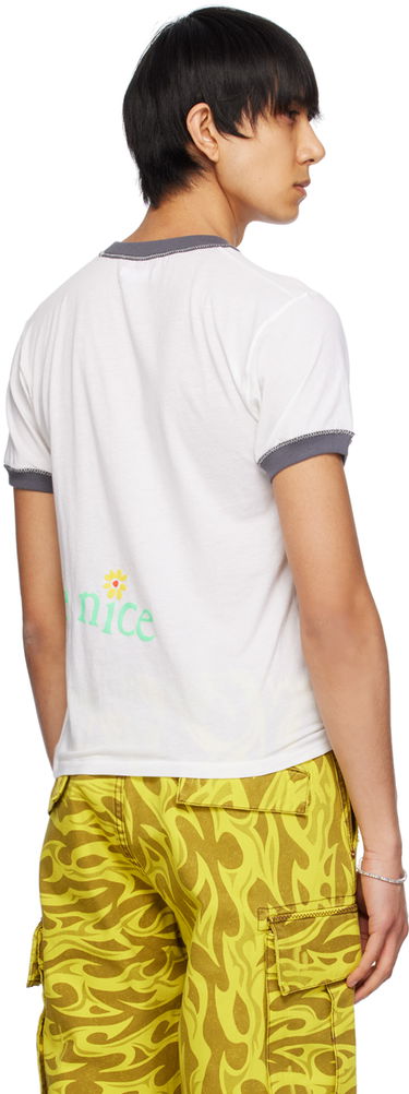 Tričko ERL 'Venice' Print T-Shirt Biela | ERL08T006, 2