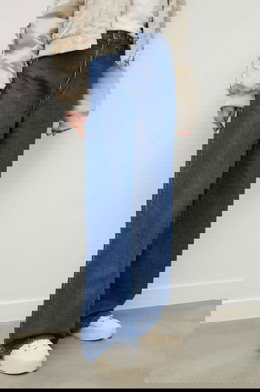 Džínsy Samsoe Samsoe REBECCA Wide Leg Jeans Modrá | F22200166, 0