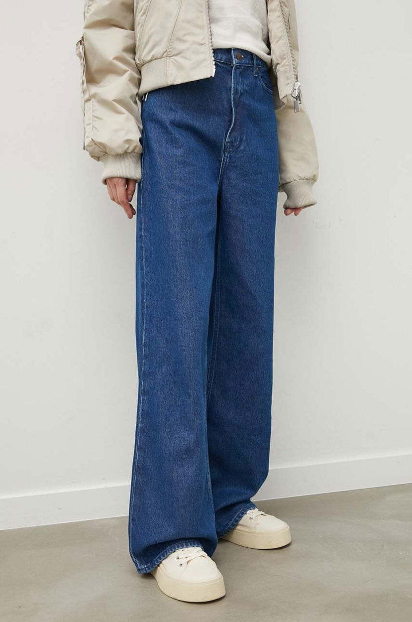 Džínsy Samsoe Samsoe REBECCA Wide Leg Jeans Modrá | F22200166