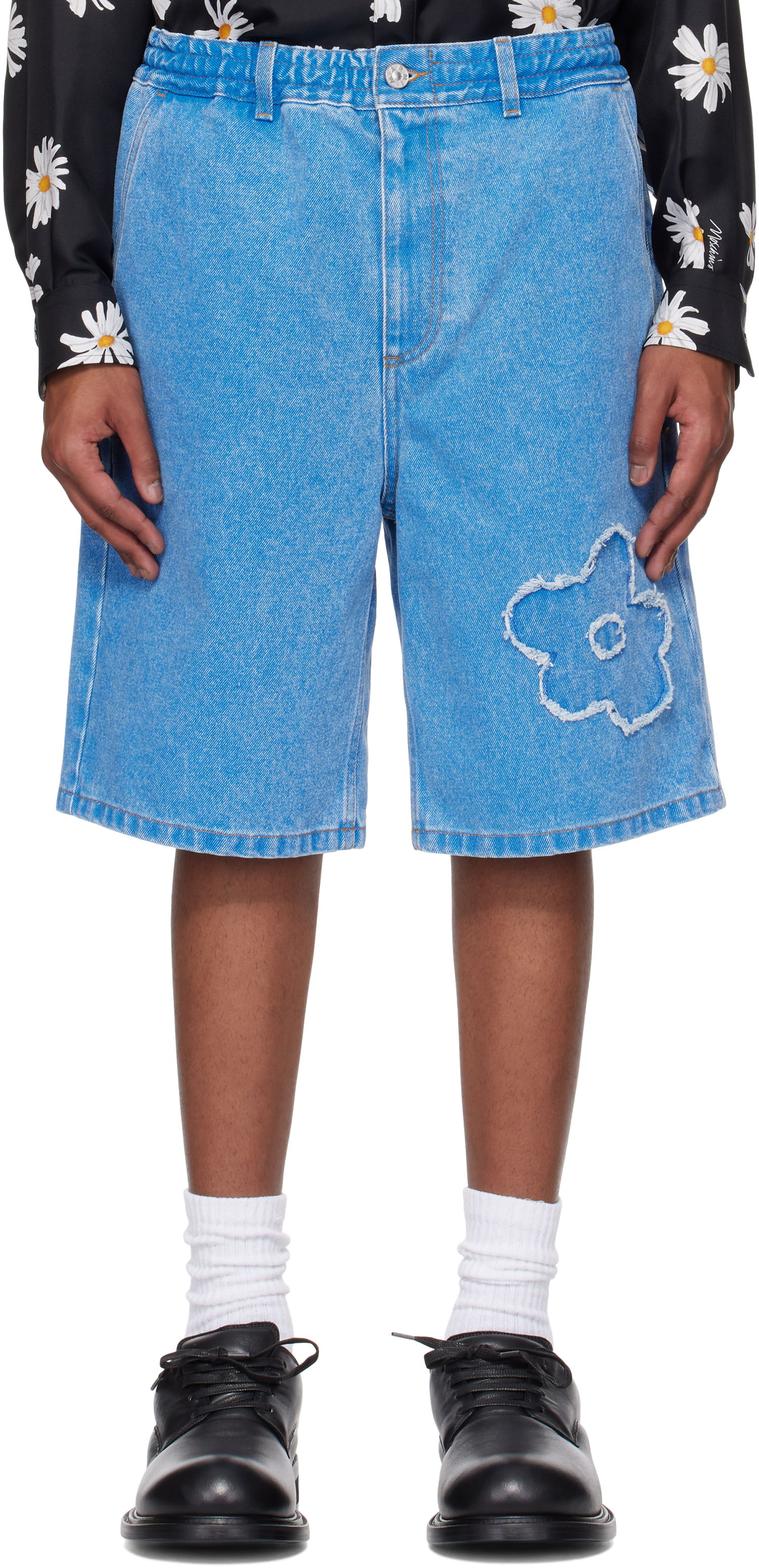 Šortky Marni Marni Patch Denim Shorts Modrá | PUJU0070Q2 USCX34, 0
