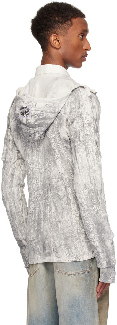Mikina Acne Studios Acne Studios Dyed Zip Hoodie Šedá | BI0203-, 2