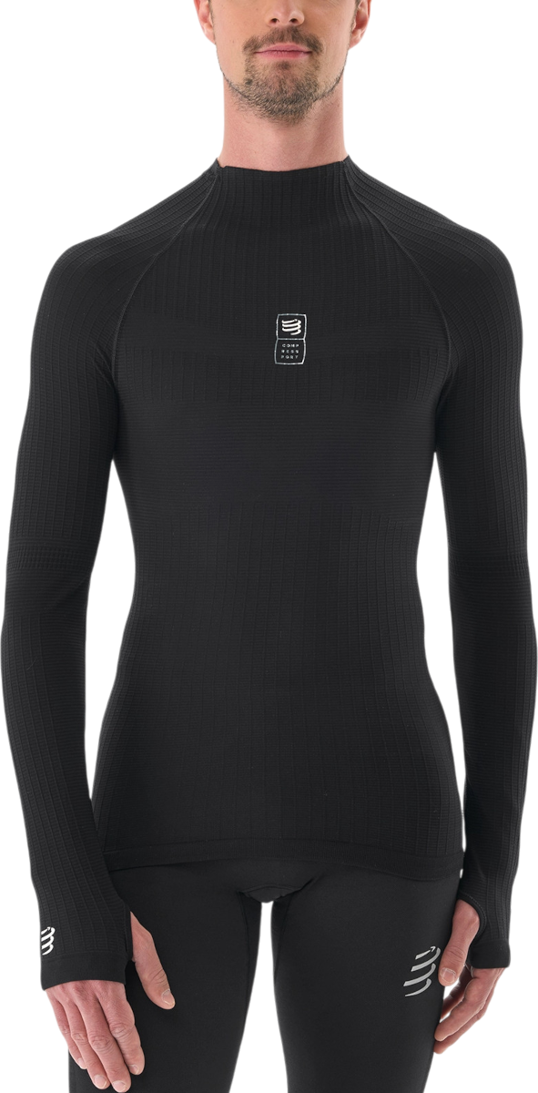 Tričko Compressport 3D Thermo 110g LS Top Čierna | ablu5109000, 0