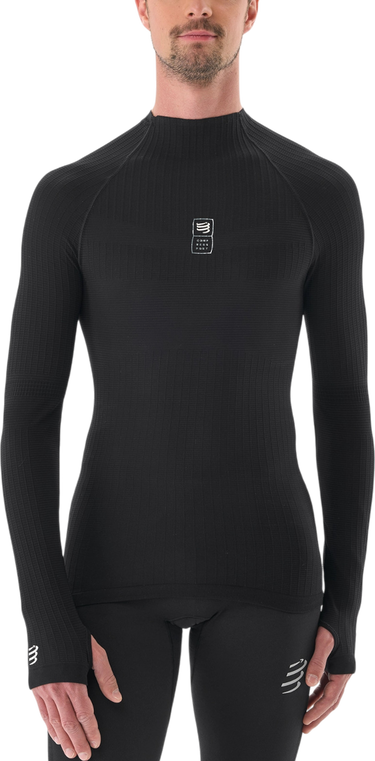 Tričko Compressport 3D Thermo 110g LS Top Čierna | ablu5109000, 0
