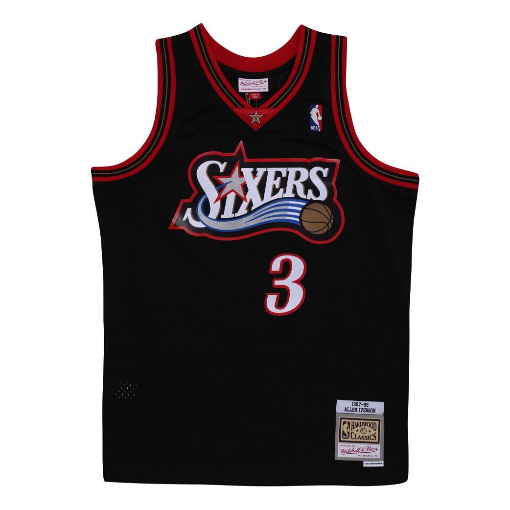 Dres Mitchell & Ness Philadelphia 76ers Hardwood Classics Basketball Jersey Čierna | SMJY4160-P7697AIVBLCK, 0