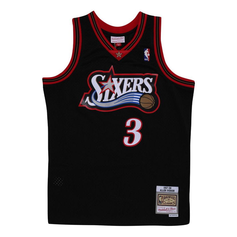 Dres Mitchell & Ness Philadelphia 76ers Hardwood Classics Basketball Jersey Čierna | SMJY4160-P7697AIVBLCK