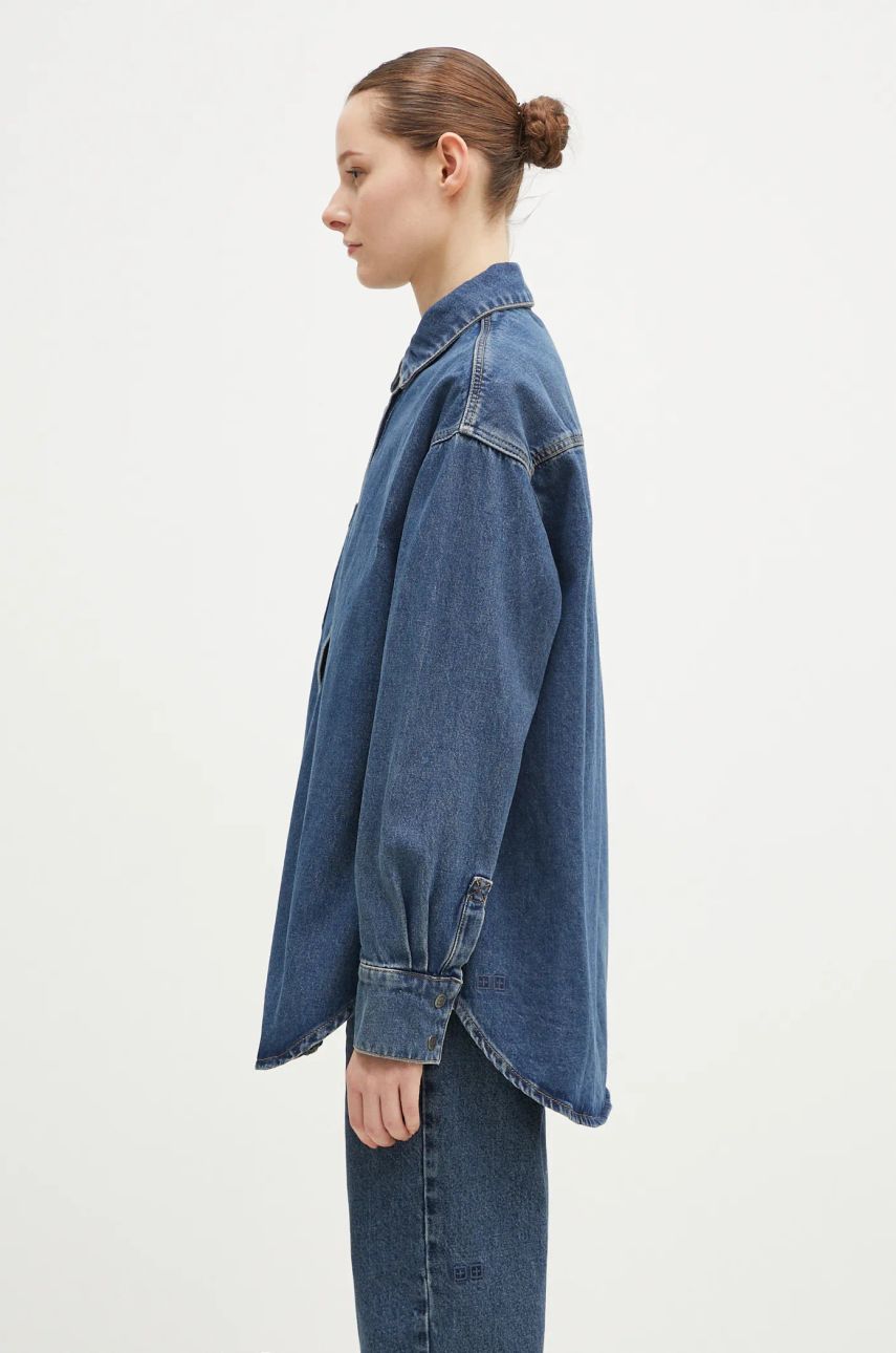 Košeľa Ksubi Oversized Longsleeve Denim Shirt Modrá | WPF24SH007, 1