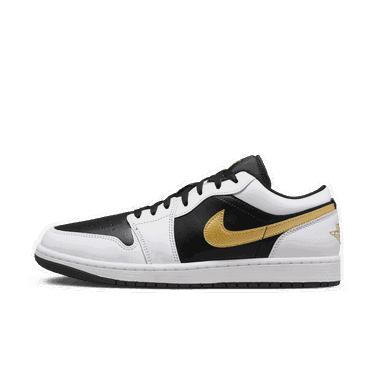 Tenisky a topánky Jordan Jordan 1 Low White Black Metallic Gold Swoosh Biela | 553558-172, 2