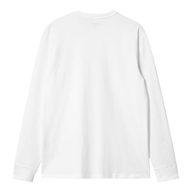 Tričko Carhartt WIP L/S Pocket T-Shirt Biela | I030437_02_XX, 5