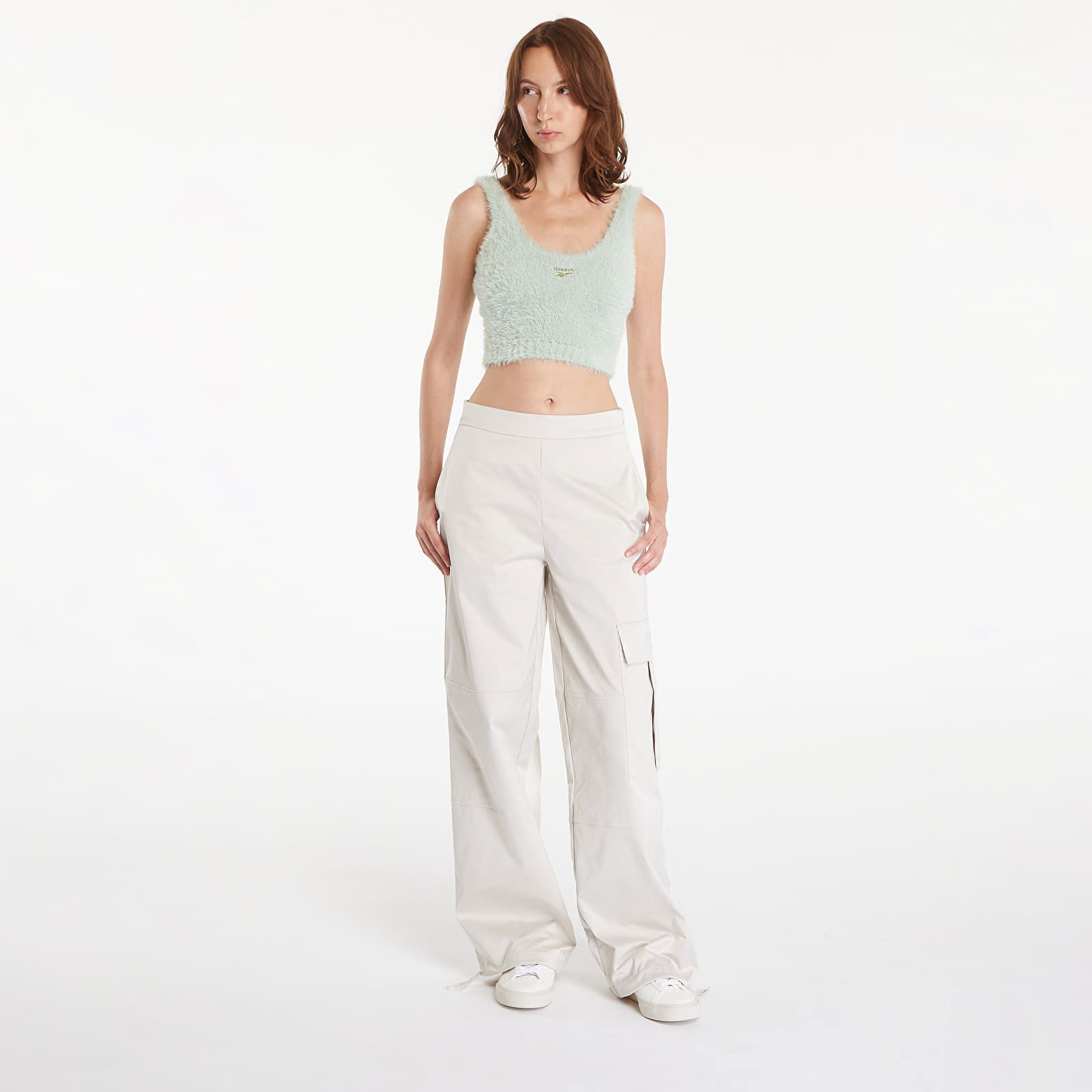 Satin Cargo Utility Pant Eggshell