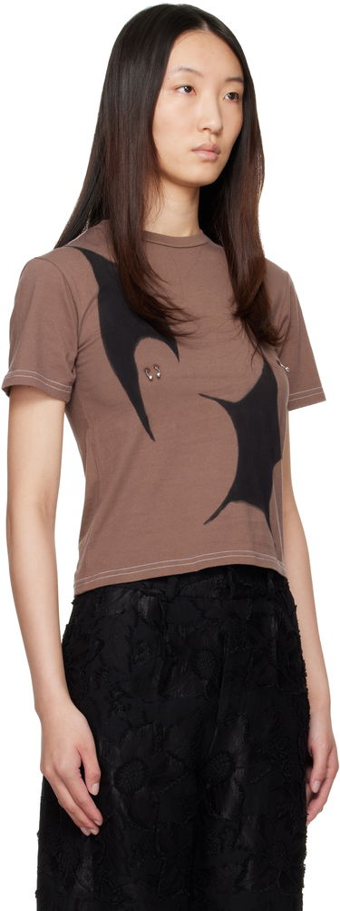 Tričko Collina Strada Collina Strada Pierced Graphic T-Shirt Šedá | XX3440, 4