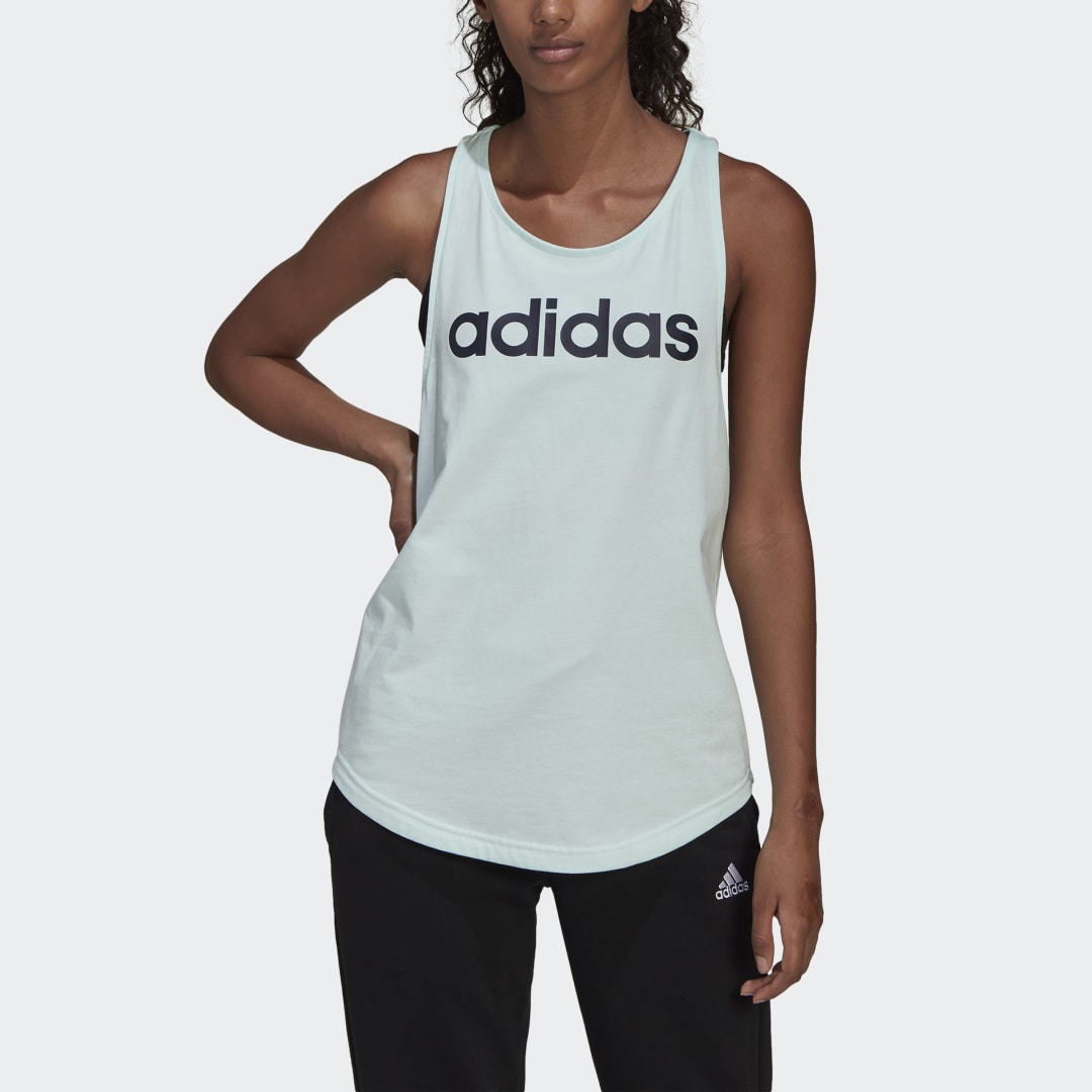 LOUNGEWEAR Essentials Loose Logo Tank Top