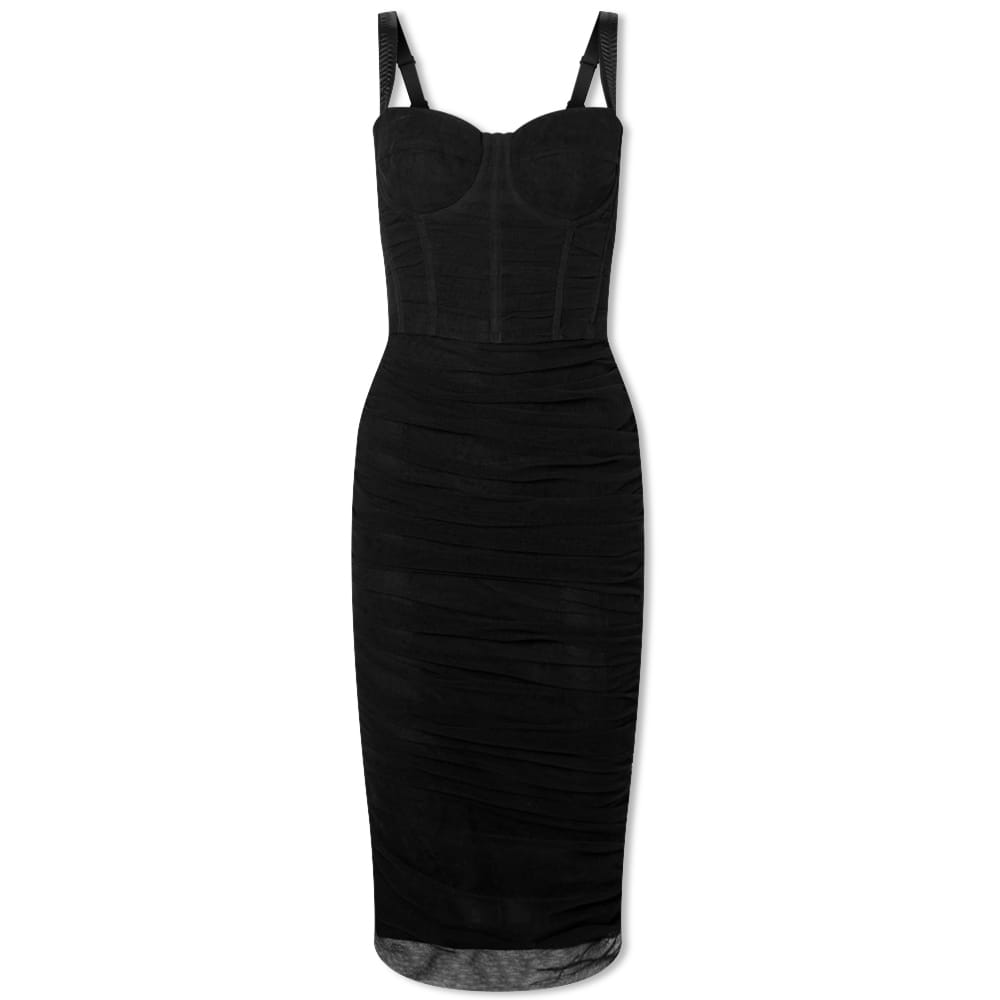 Šaty Dolce & Gabbana Mesh Corset Mini Dress Nero Čierna | F6ATFTFLEAA-N0000, 0
