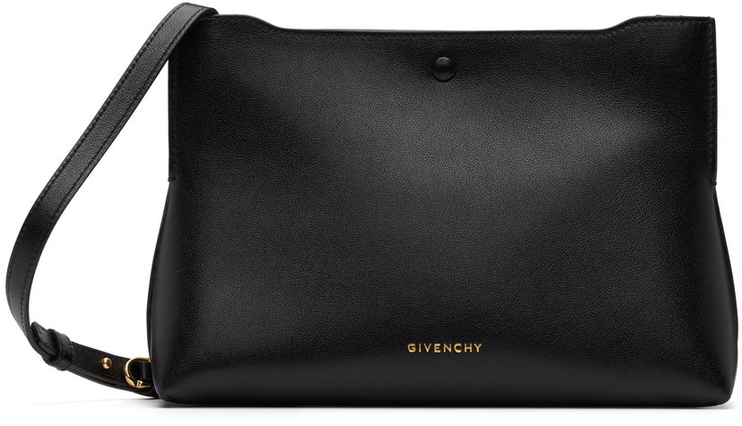 Taška cez rameno Givenchy Textured Leather Day Pouch Čierna | BB60PFB2AE001